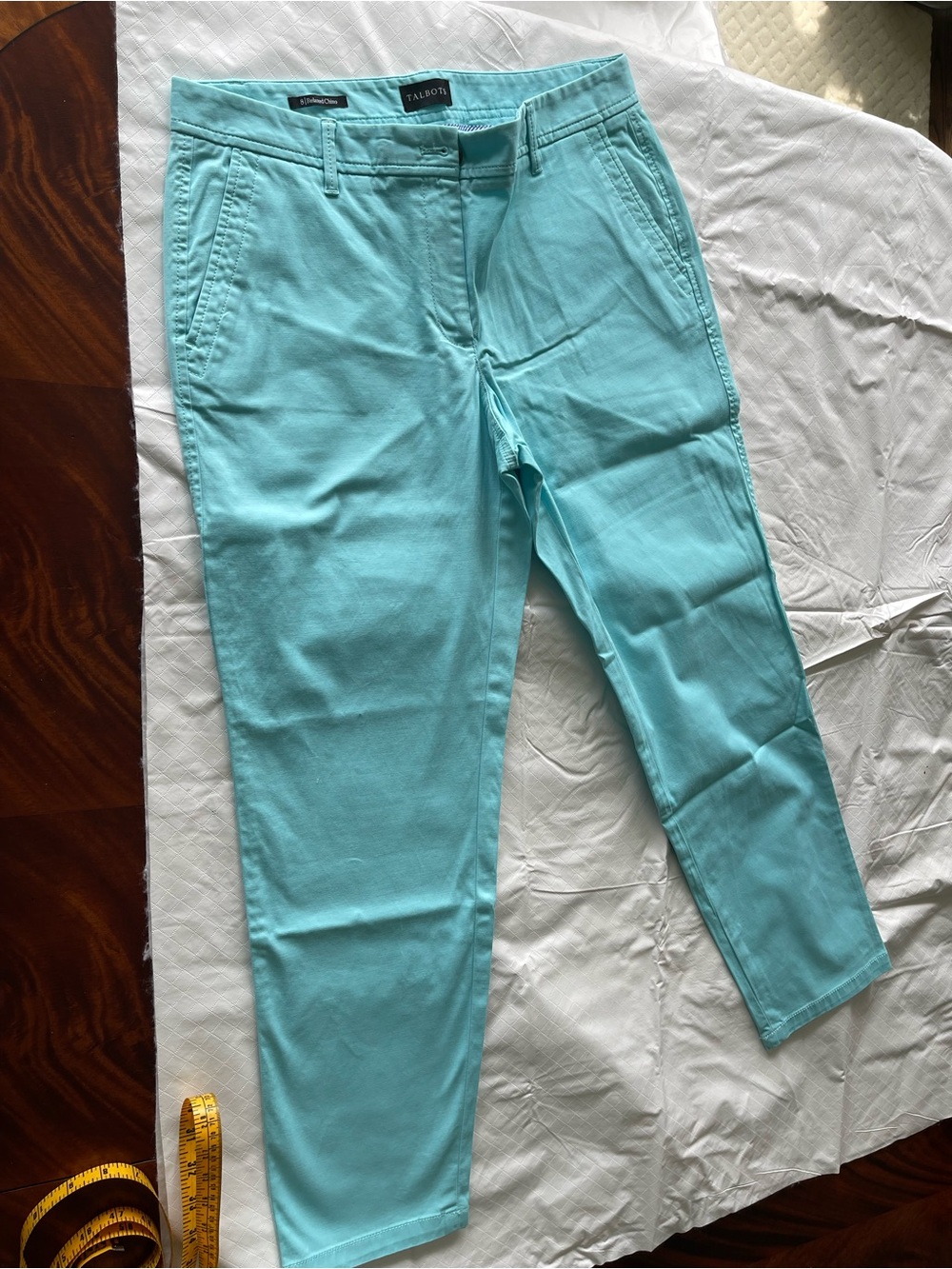 Talbots Relaxed Chinos; Light Aqua